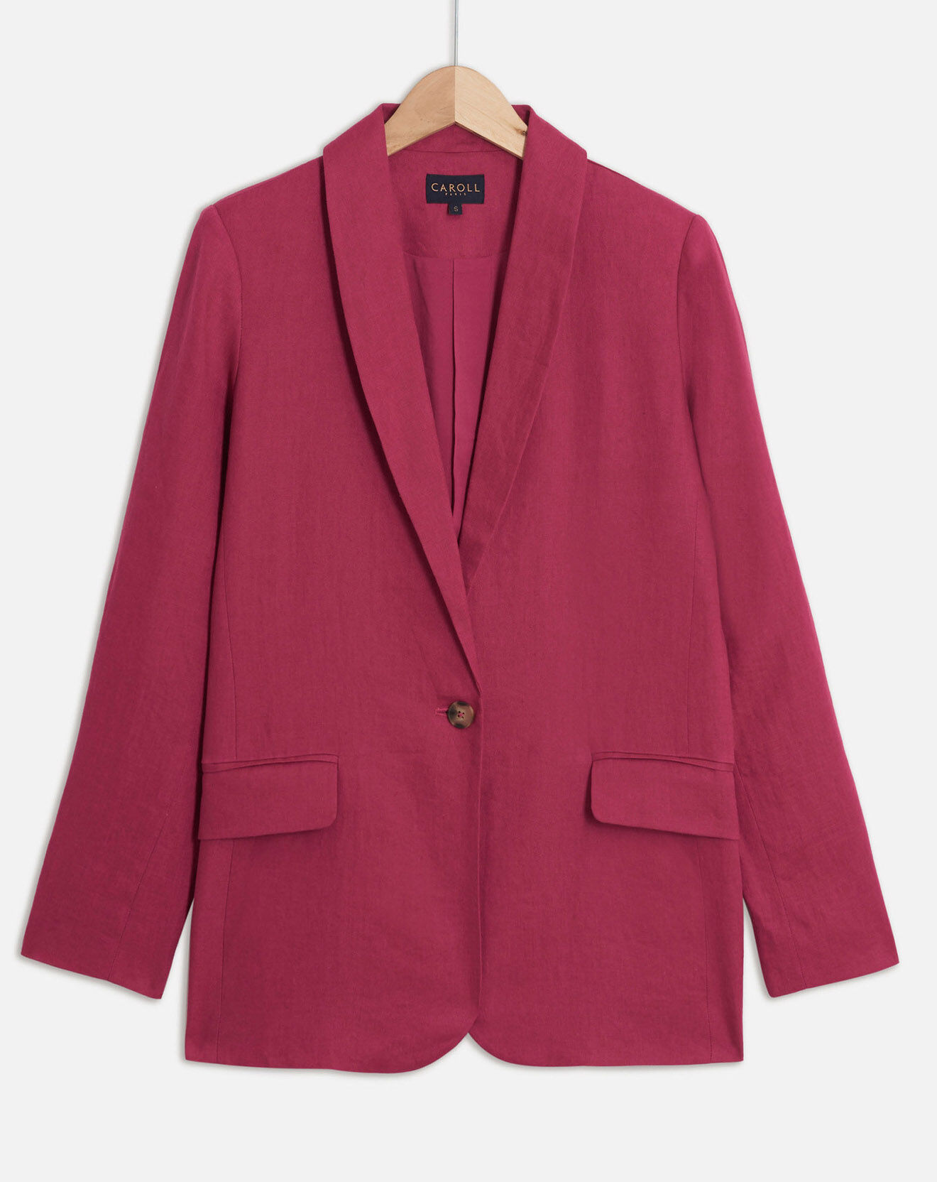 Caroll Blazer 100% Lin Emma groseille