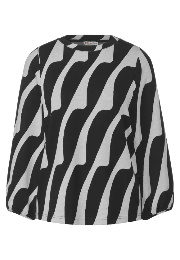 Shirt mit Print - Black