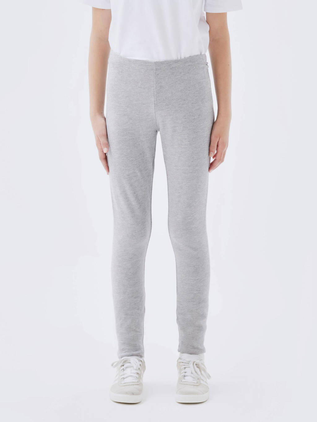 NAME IT gemêleerde legging NKFDAVINA grijs melange