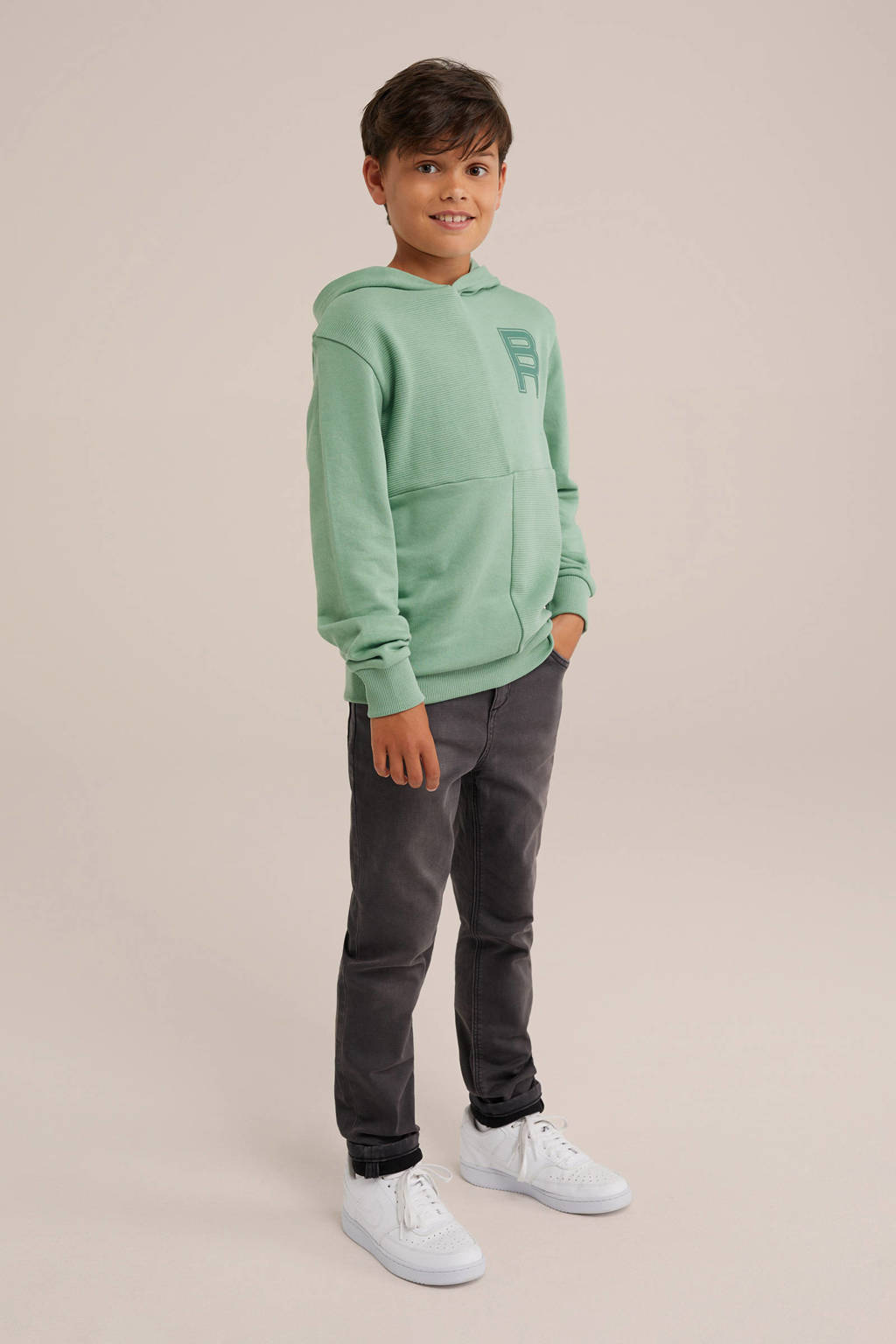 WE Fashion hoodie lichtgroen