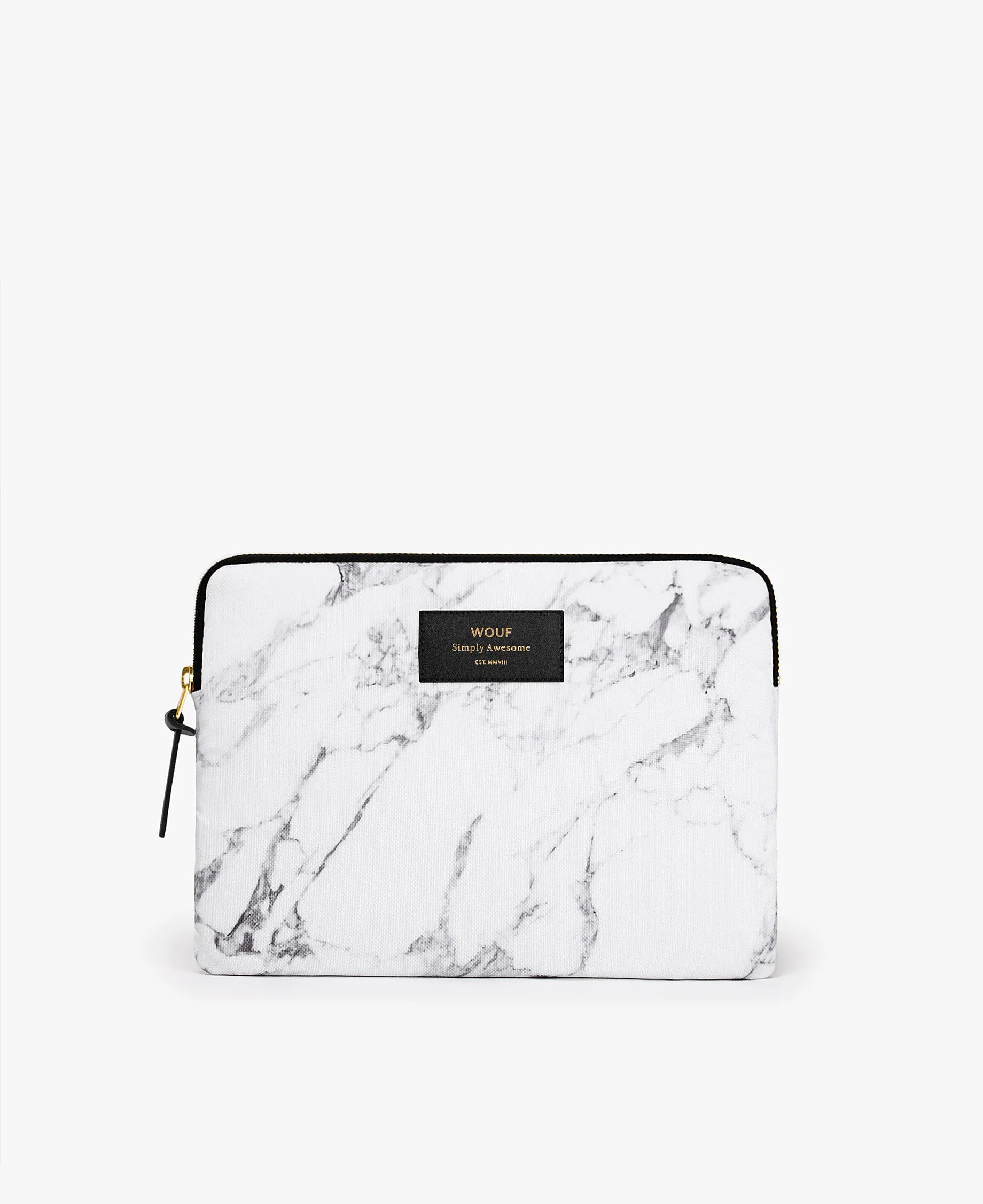 Wouf White Marble iPad sleeve