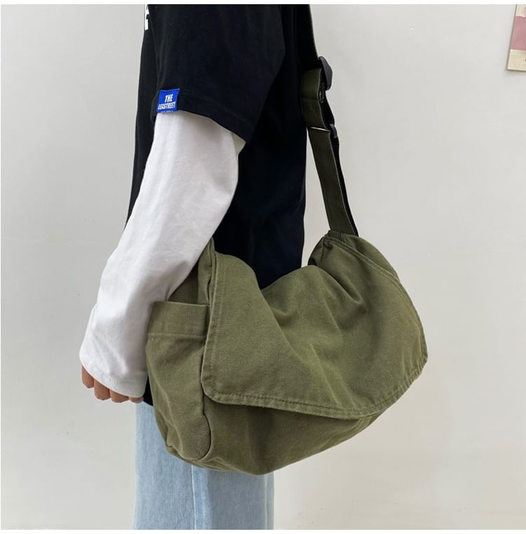 Minafox - Canvas flap crossbody tas