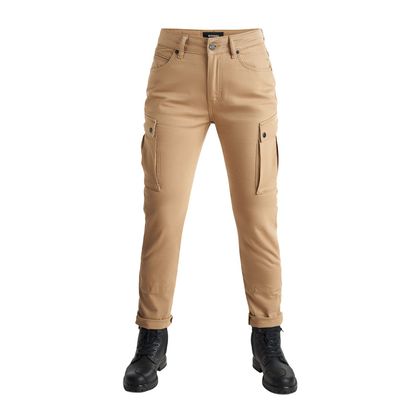 Jean Pando Moto MILA - Straight - Beige