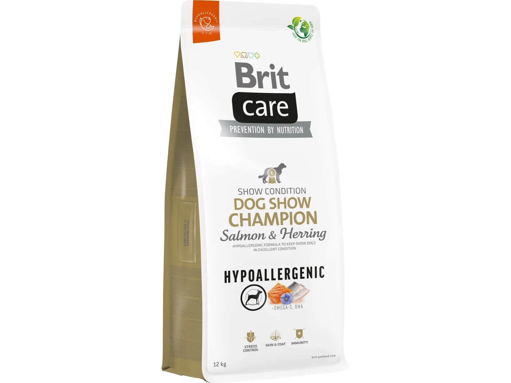 Brit Care Dog Hypoallergenic Dog Show Champion, Salmon&Herring,12 kg