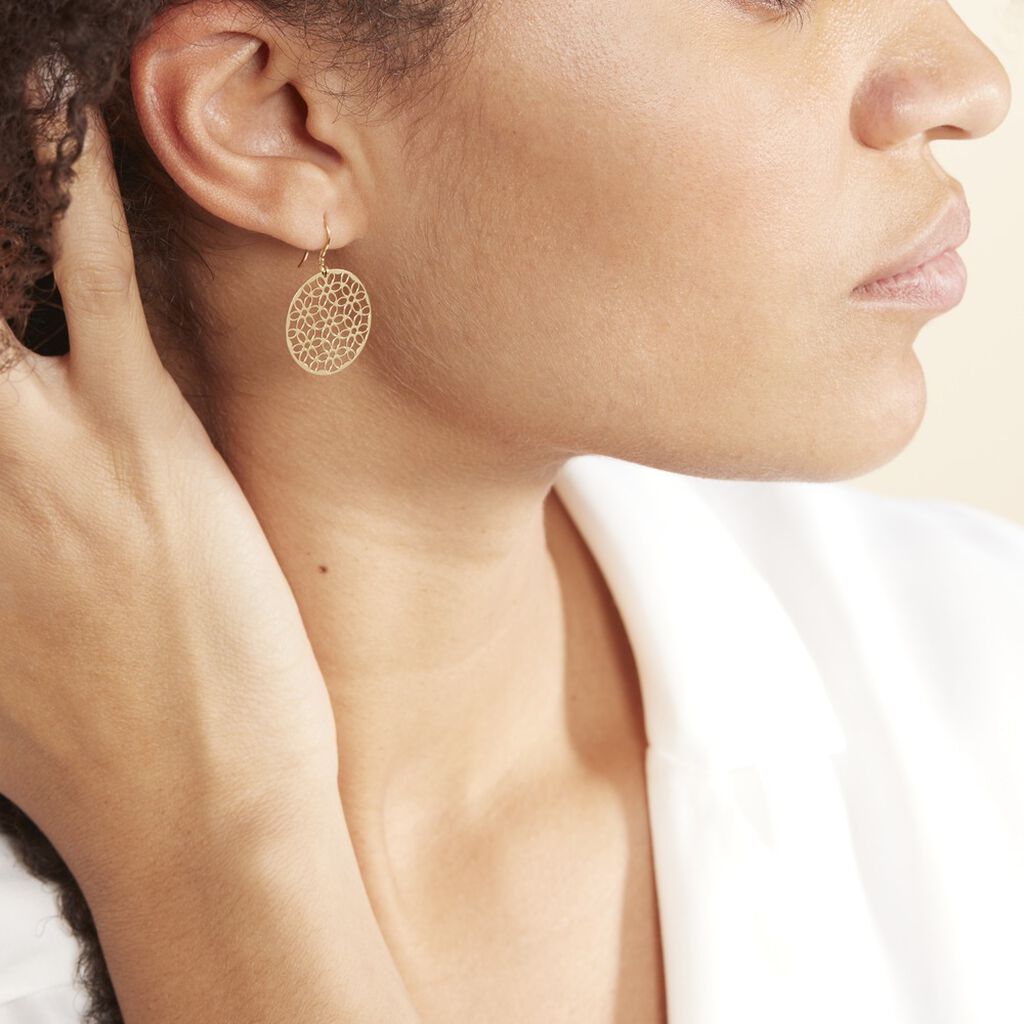 Boucles D'oreilles Pendantes Caterina Or Jaune