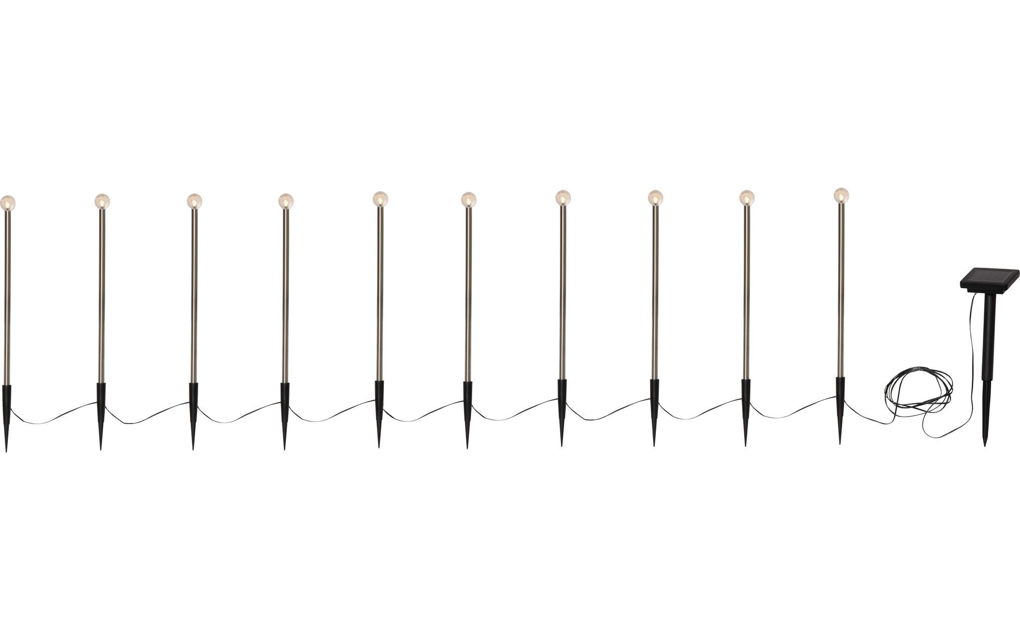 Gartenlicht Bubbly 10-PIN Warmweiss, SilberSolargartendekoration