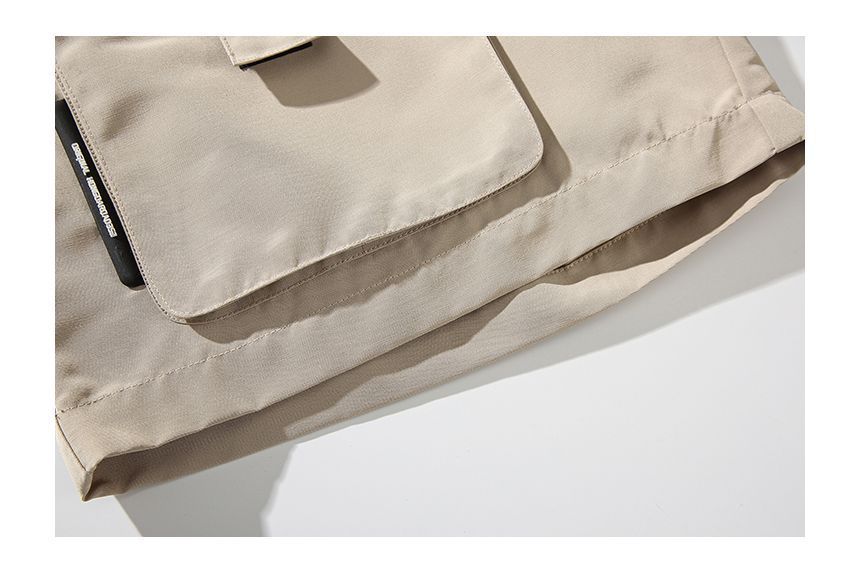 CHIC ERRO - Cargoshorts met trekkoord en effen taille, middelhoge taille