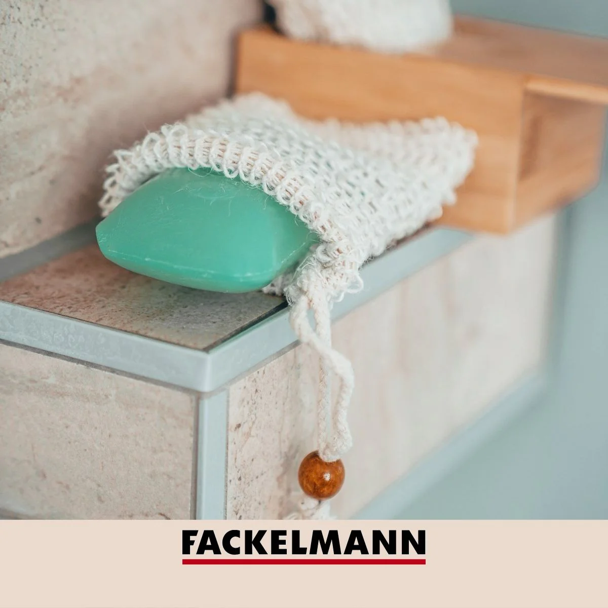Lot de 2 sacs à savons solides en sisal Tecno Fackelmann
