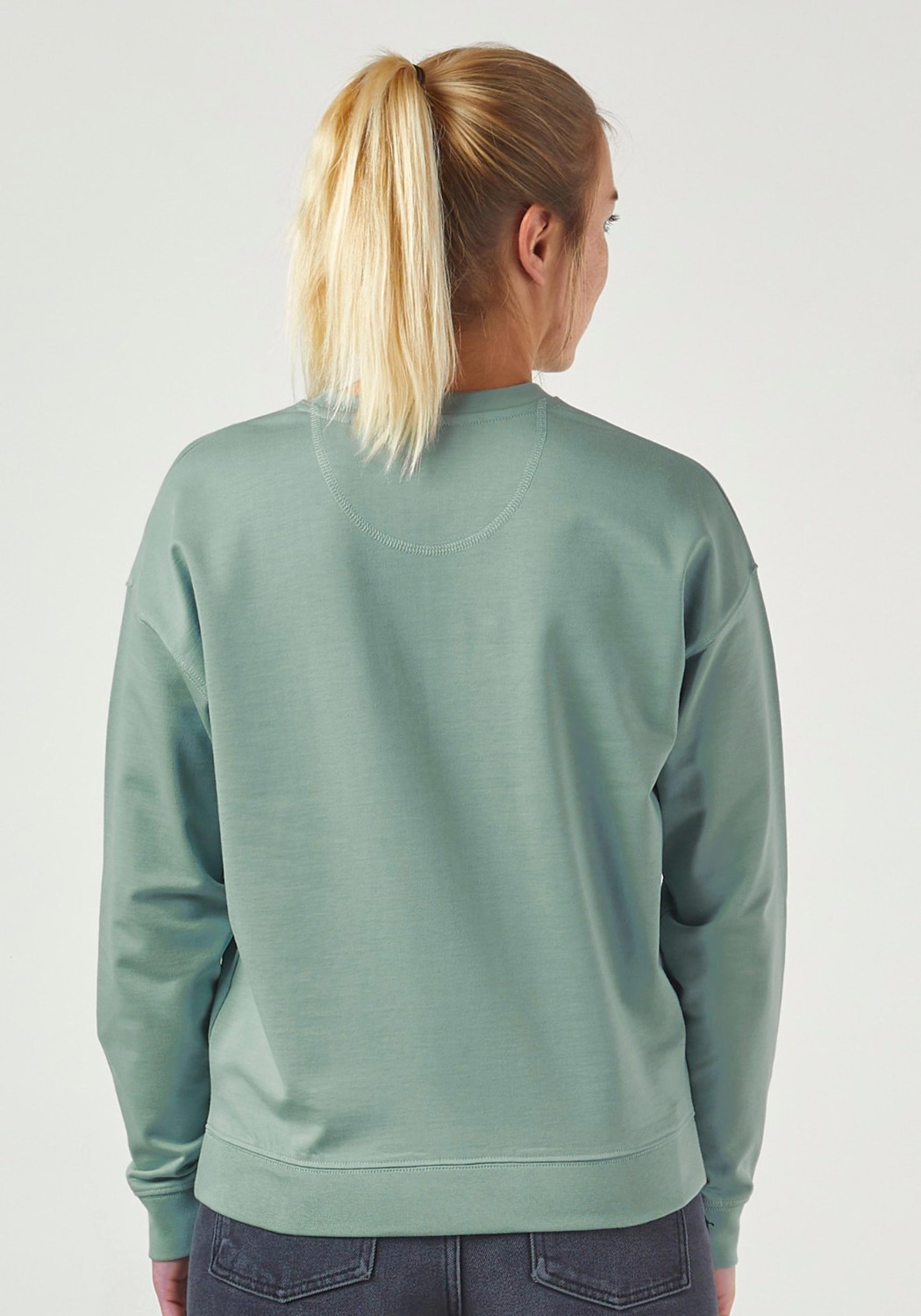 WE ARE ZRCL Damen-Sweater Basic Light Green