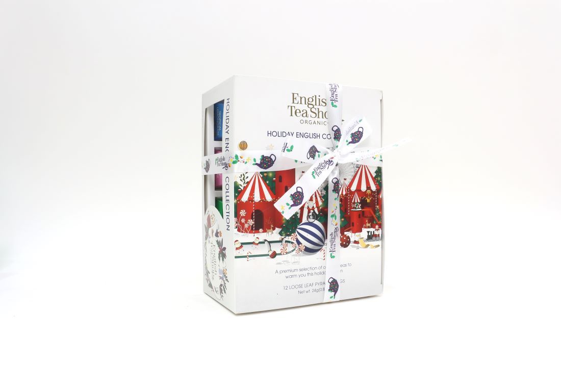 English Tea Shop Holiday White Prizm Pyramid