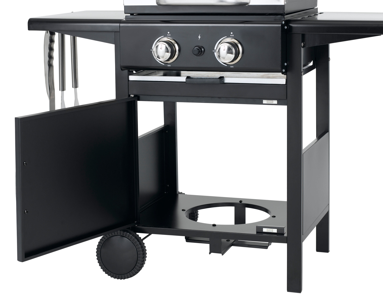 Gasgrill BLOOMFIELD - schwarz - 2 Edelstahlbrenner
