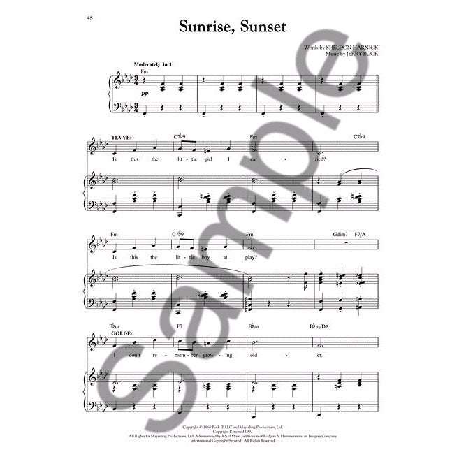 Hal Leonard - Broadway Singer's Edition: Fiddler On The Roof