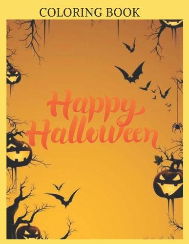 halloween: halloween coloring book (Paperback)