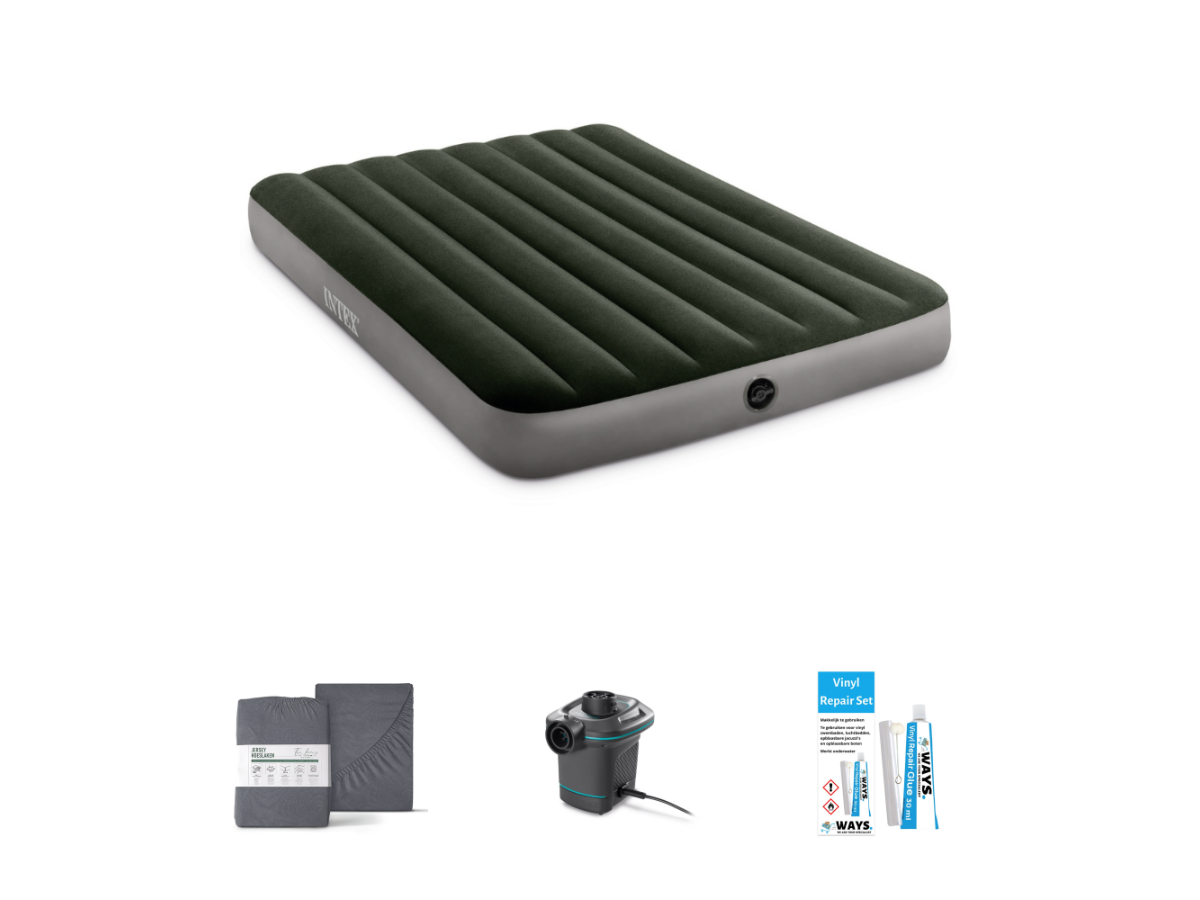 Intex Prestige Downy 191 x 137 cm Luchtbedset - 4-delig