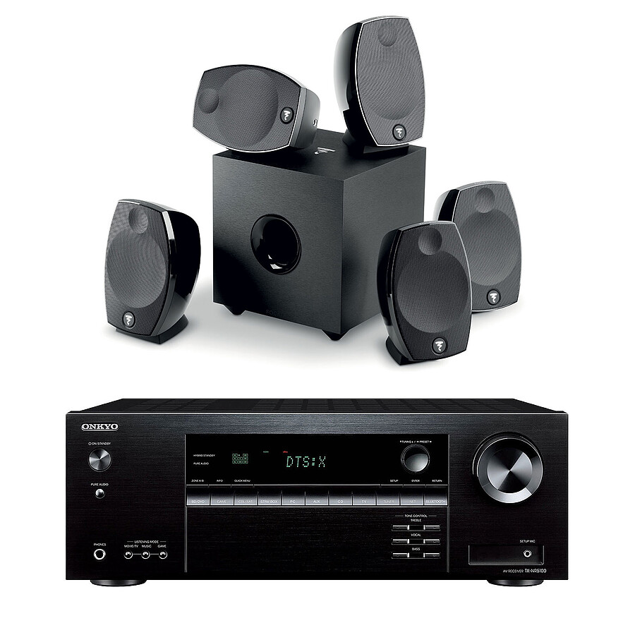 Onkyo TX-NR5100B Noir + Focal Sib Evo 5.1