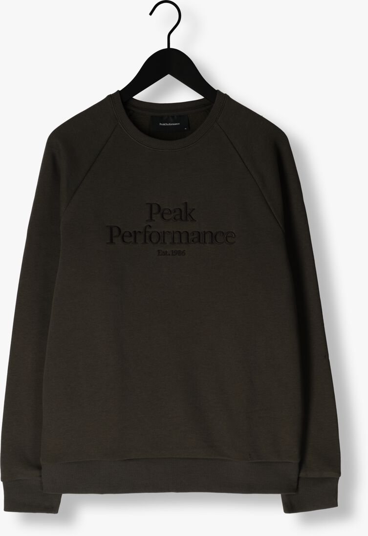 PEAK PERFORMANCE donkergroene peak performance trui m original crew