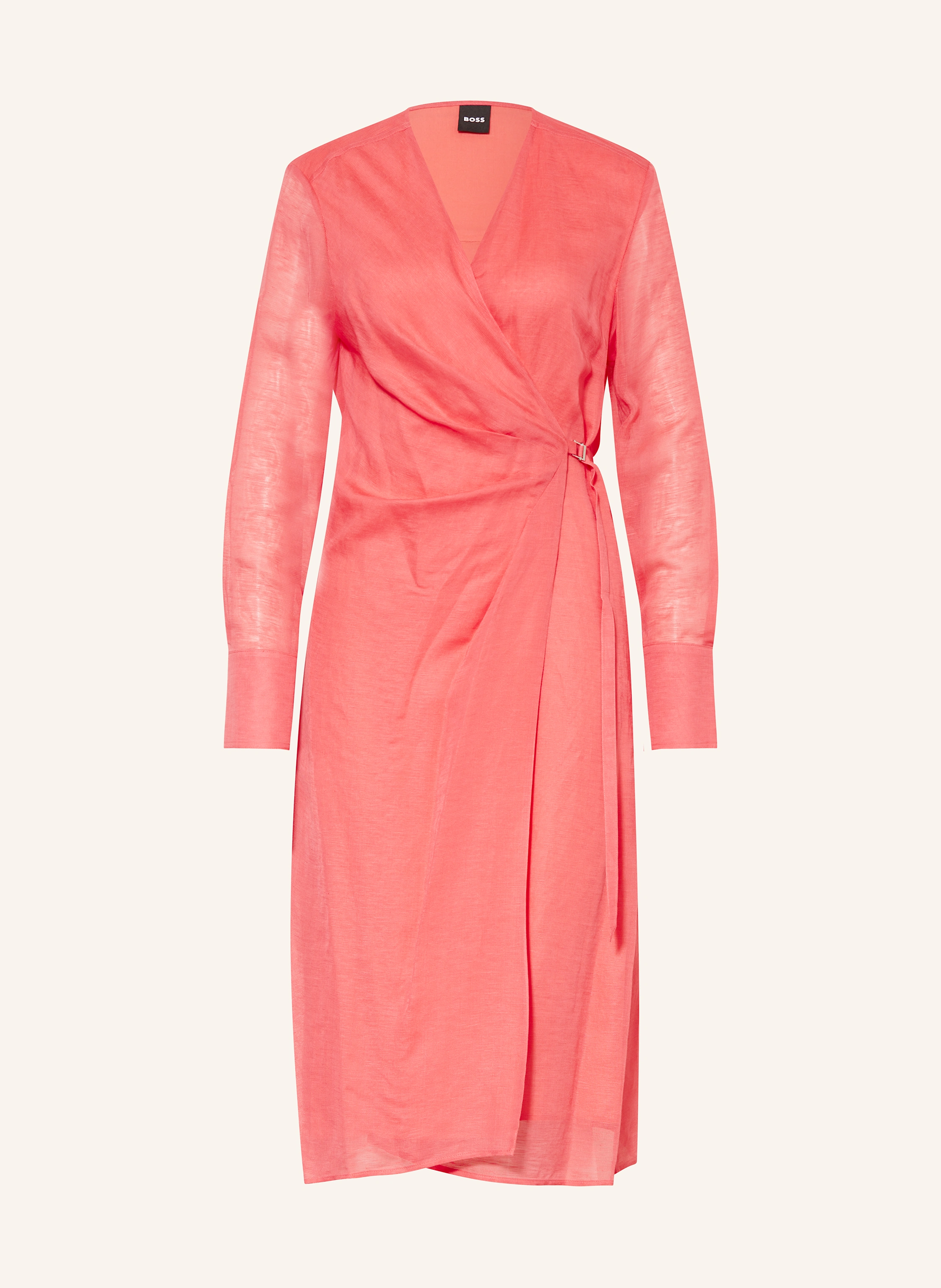 BOSS Wickelkleid DOSALA mit Leinen