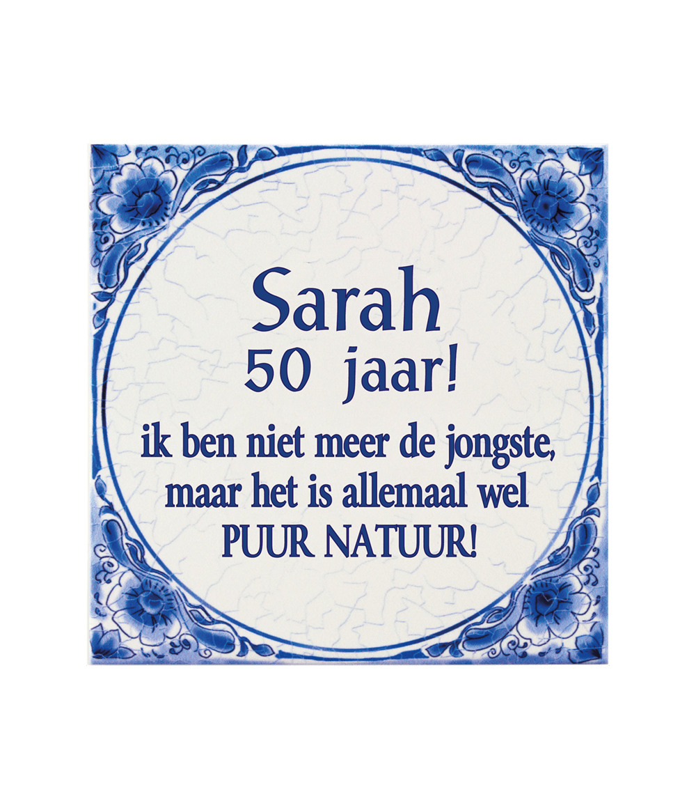 Delfts Blauw Tegel Sarah 14,5cm