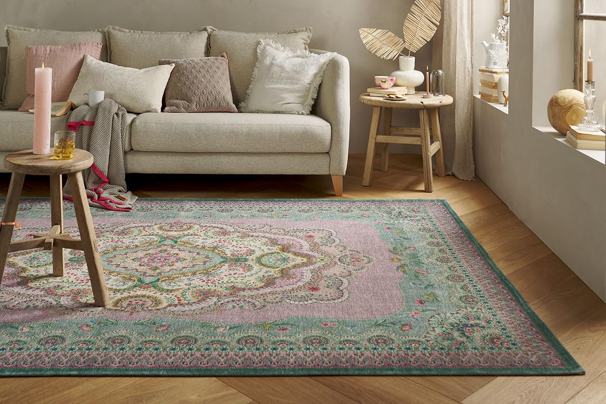 Pip Studio Teppich Majorelle by Pip - Lila/Grün 120 x 185 cm