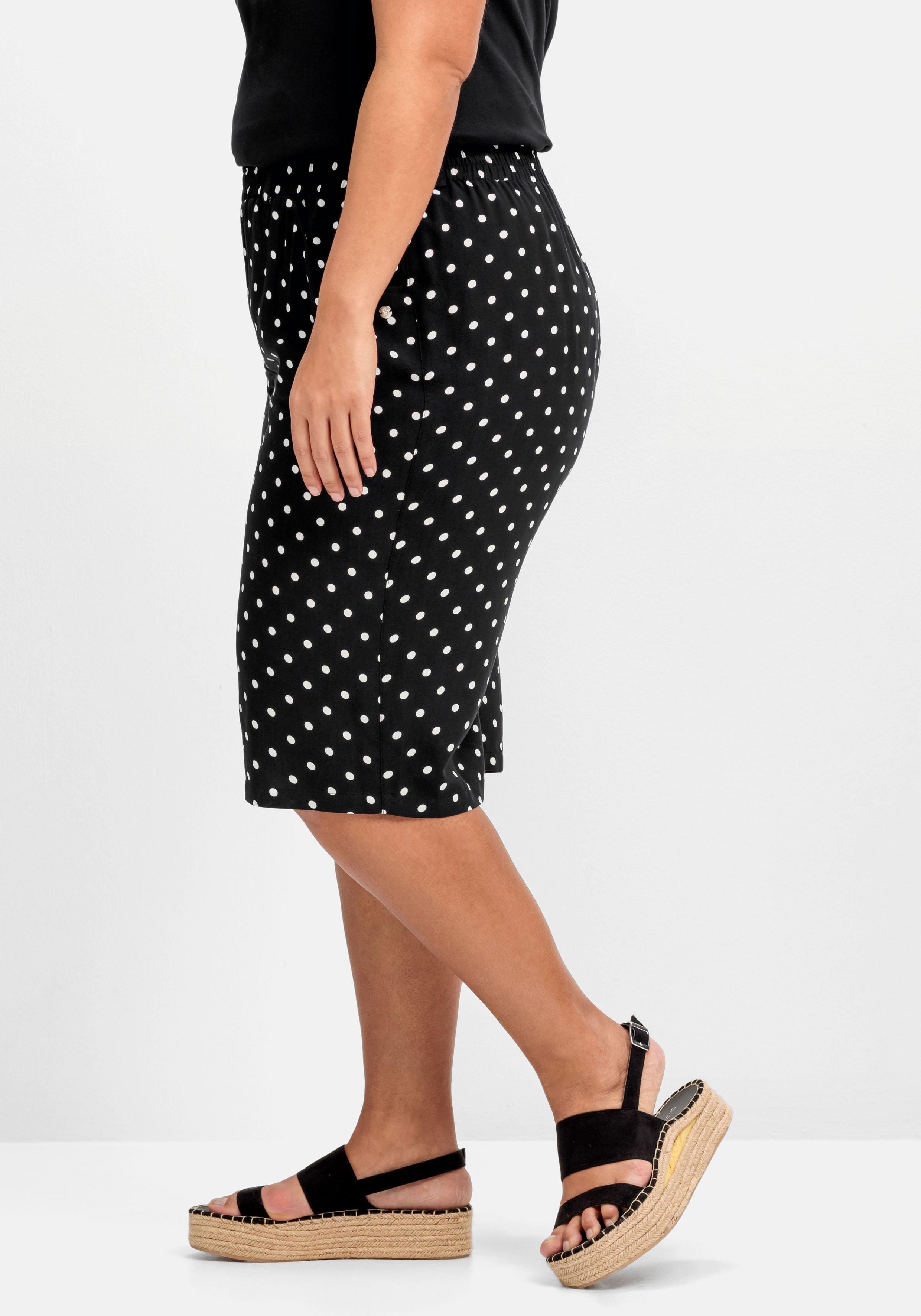 Weite Bermudas mit Gummibund