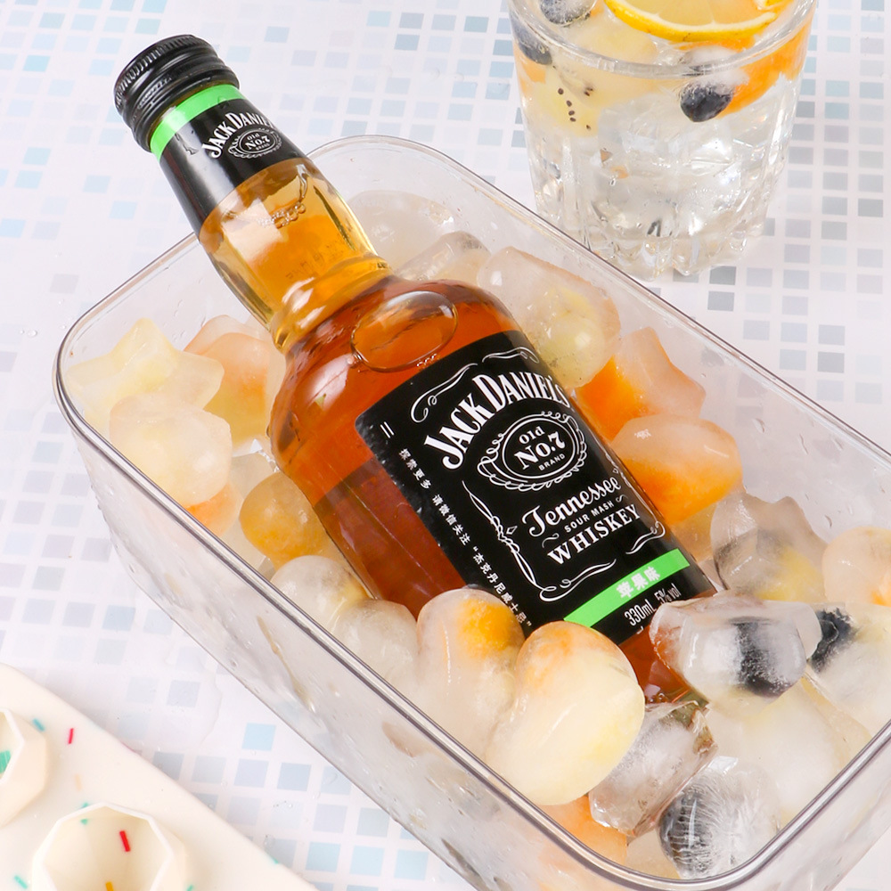 (8-fach) Silikon Eiswürfel Form DIY Ice Cube Tray für Cocktails / Whisky / Softgetränke - Herz