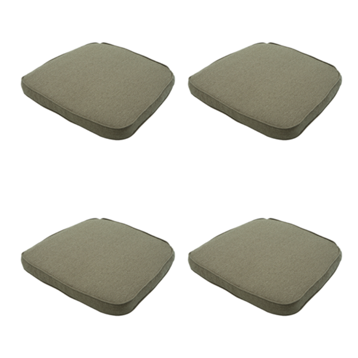 Madison Taupe canvas eco+ Zitkussen - Set van 4