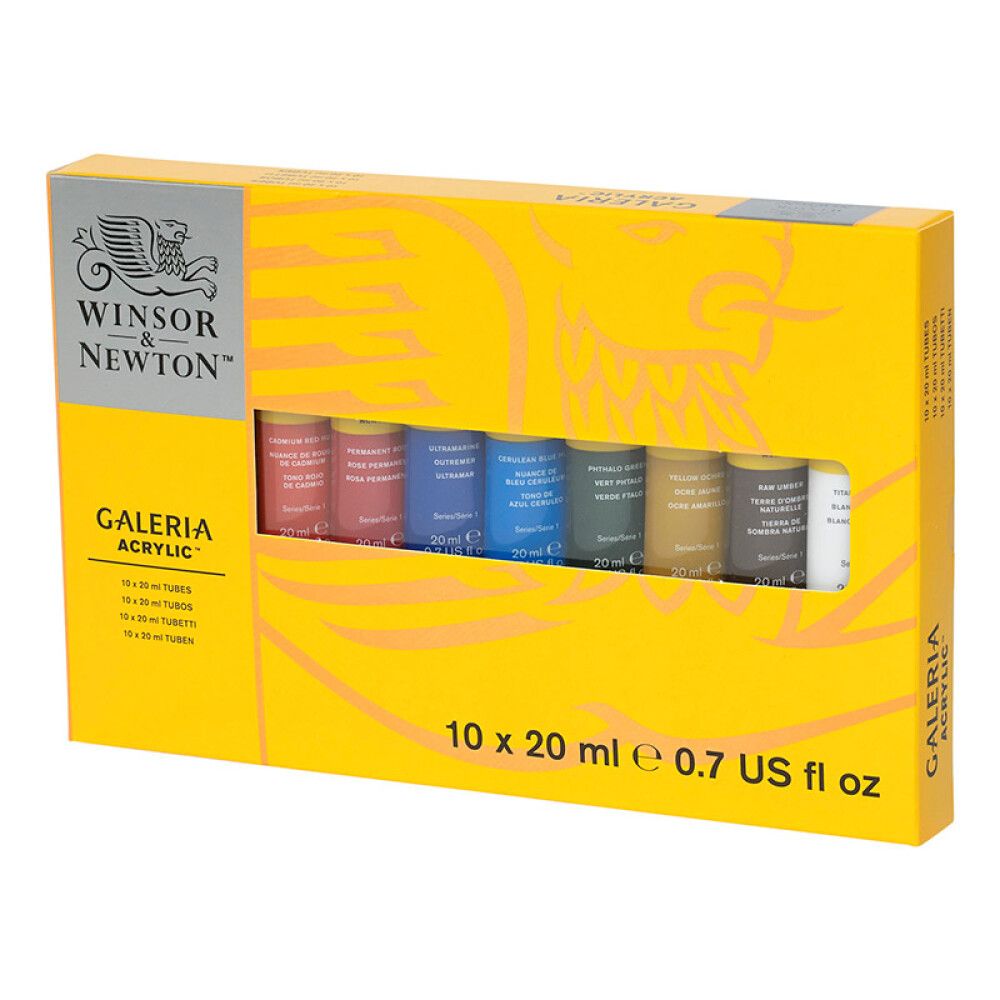 AKRYL BASEPALETT WINSOR & NEWTON GALERIA MALESETT 10X20ML