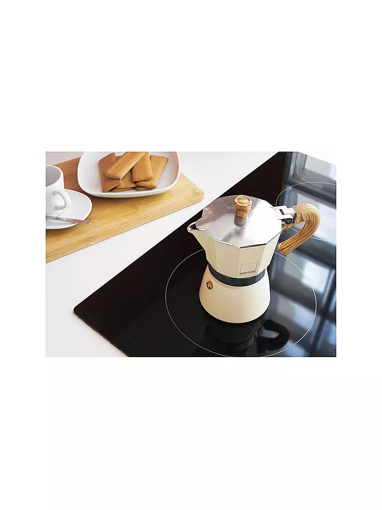 GNALI & ZANI Espressokocher Venezia 3 Tassen Creme creme