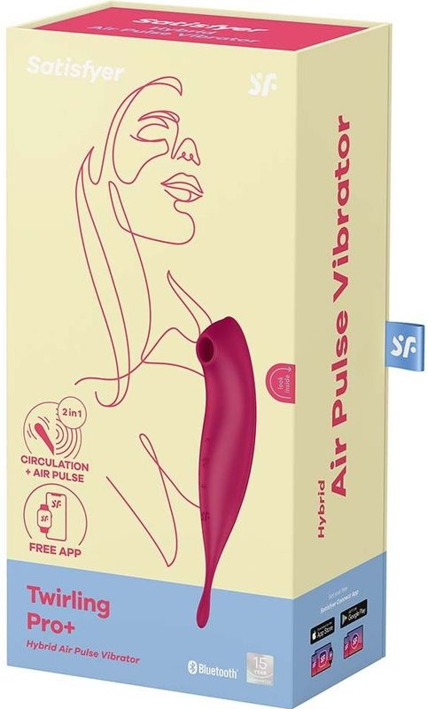 Satisfyer Twirling Pro - Tip Vibrator met App red