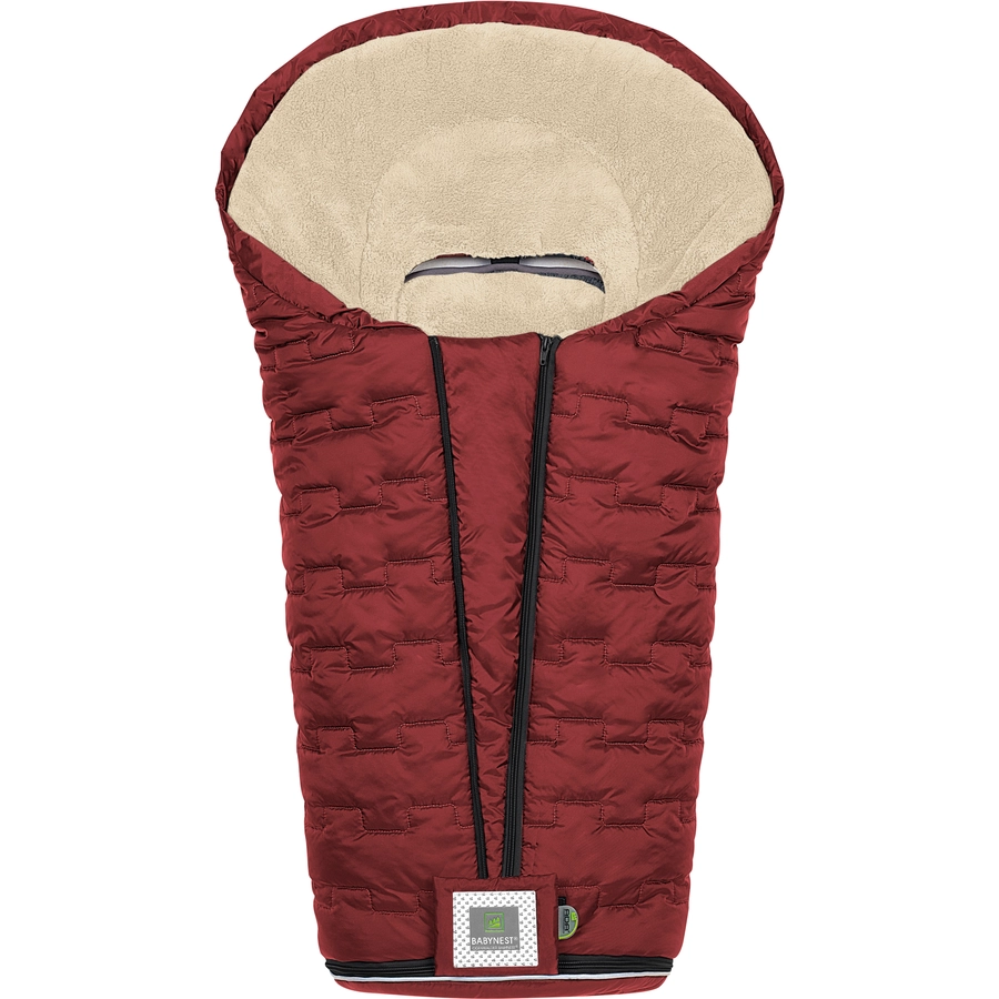 odenwälder Fußsack Oskar red velvet