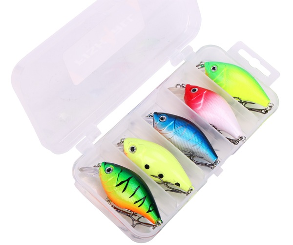 Kit de leurres Fish4All Crankbait 1 Floating 5,5cm 7g (5 pièces)
