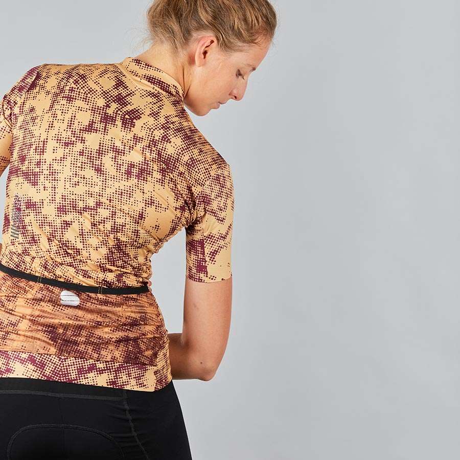 Sportful Escape Supergiara Fietsshirt Korte Mouwen Goud Dames