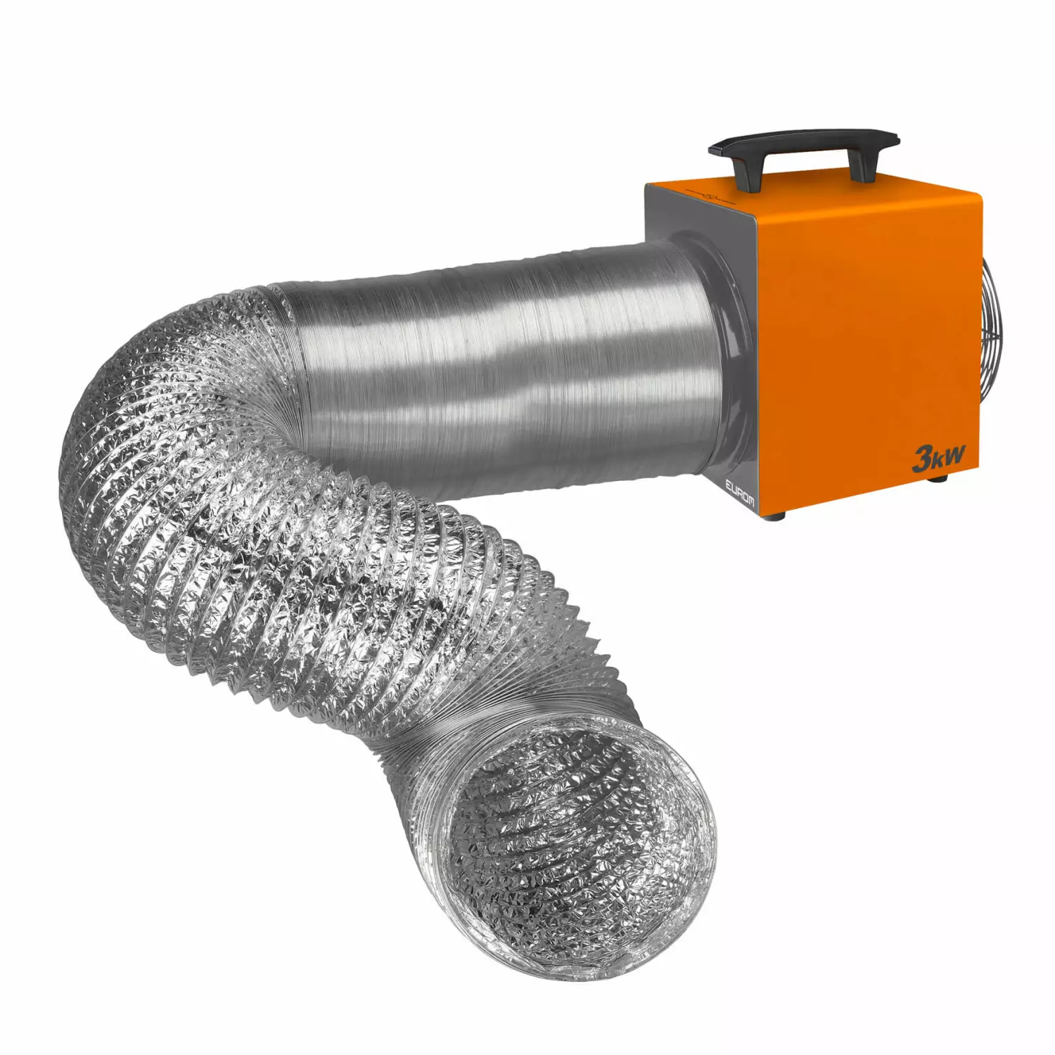 EUROM Heat-Duct-Pro 3.3 kW Elektrische werkplaatskachel met thermostaat - 3300W - 389m3/u