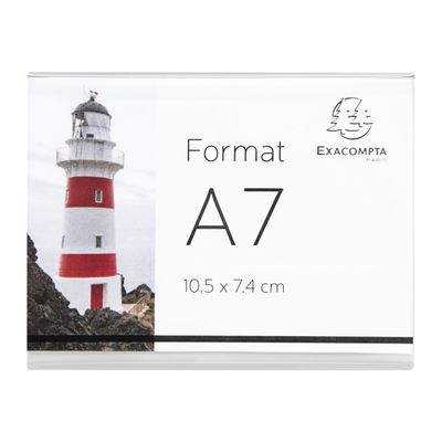 Exacompta - 10 Présentoirs double face pour 105 x 74 mm