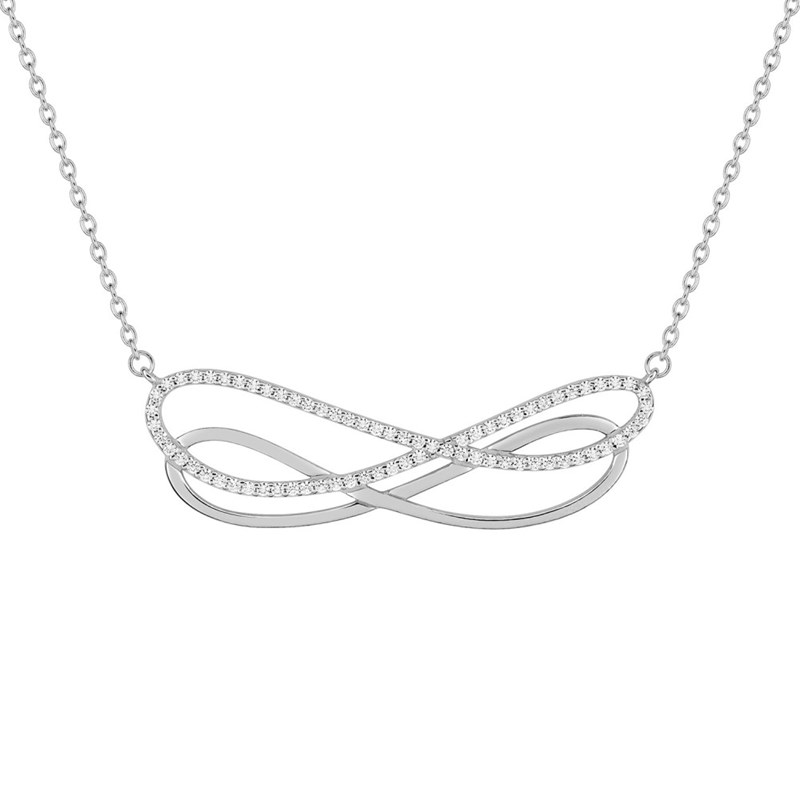Collier Femme - Oxyde de zirconium - Argent 925 - Longueur : 42 cm