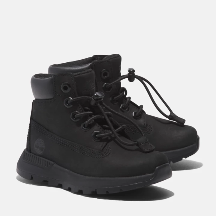 Bota infantil Killington Trekker de 15 cm na cor preta.