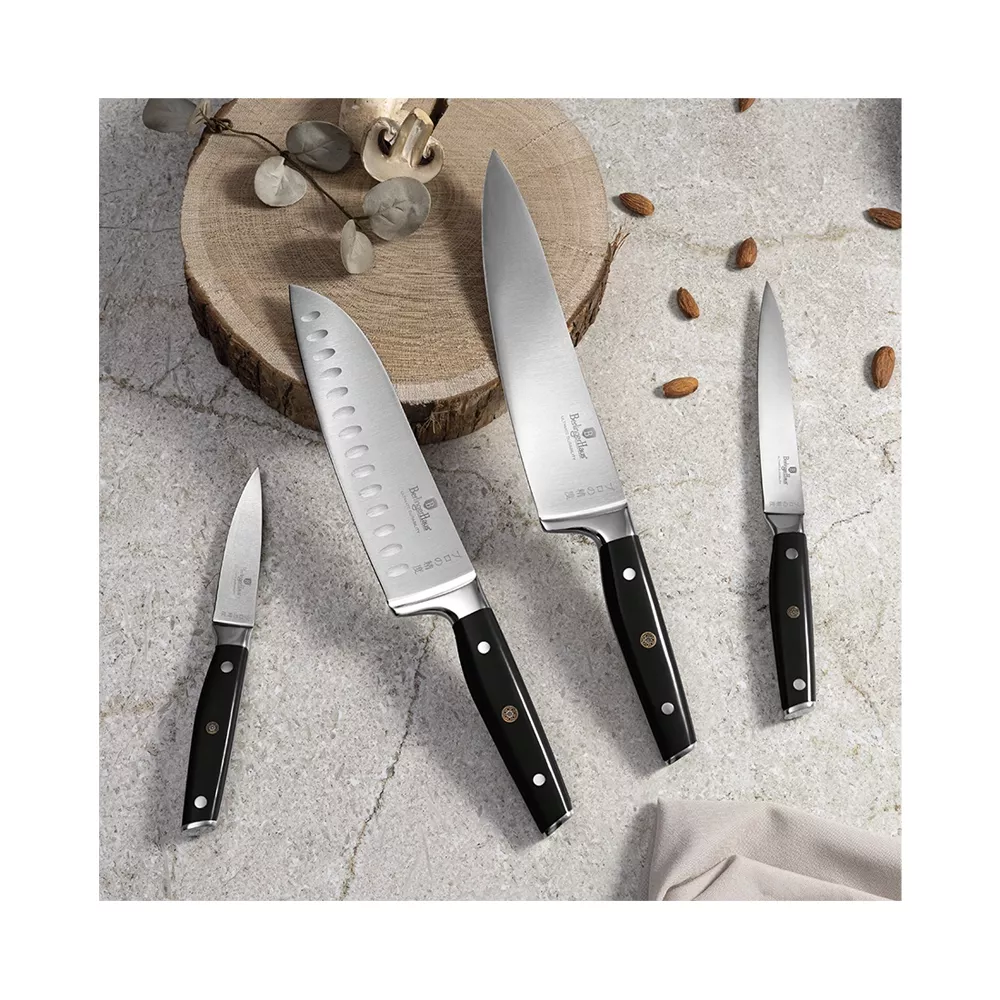 Berlinger Haus 4-teiliges Messerset Black Silver Collection