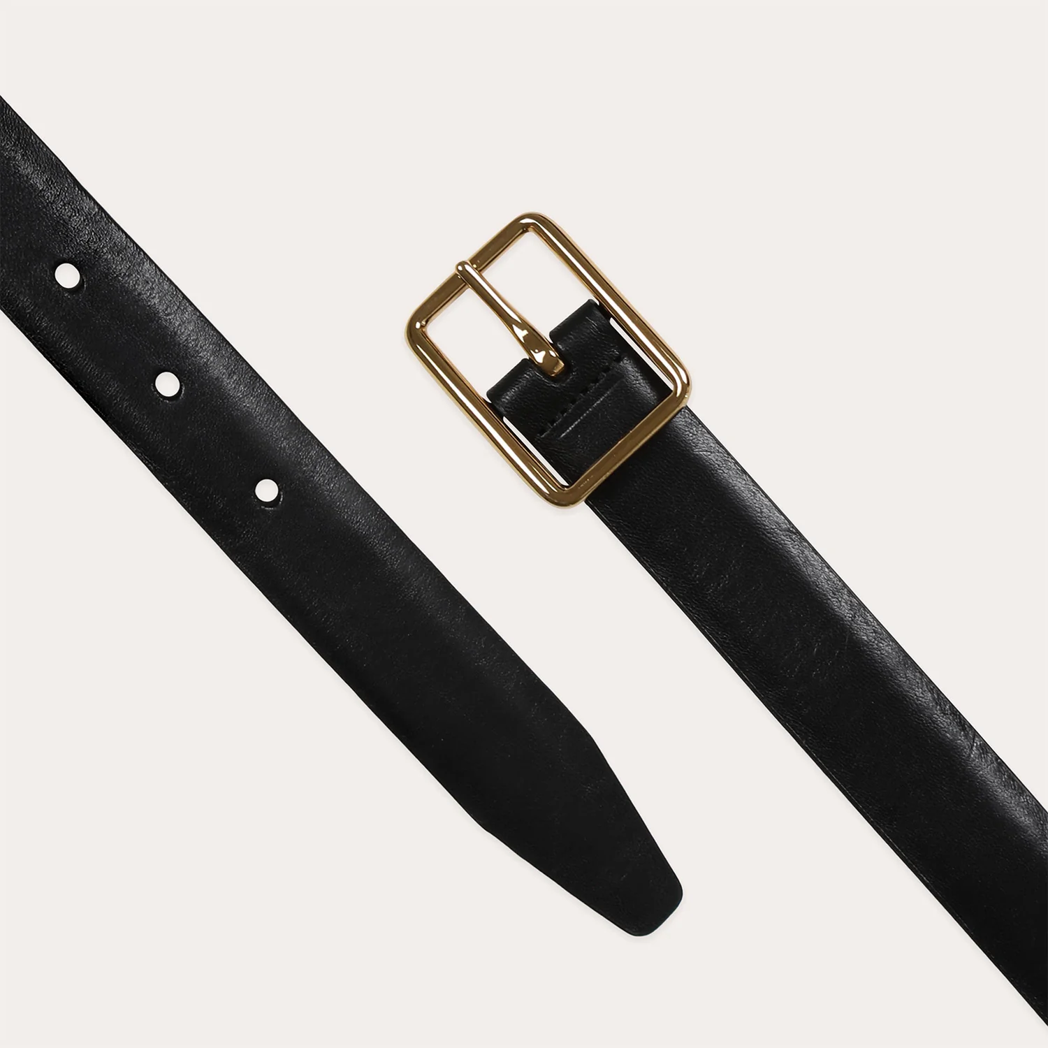 Reversible black and burgundy cowhide leather belt