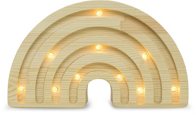 Little Lights Mini Lampe Regnbue, Wood