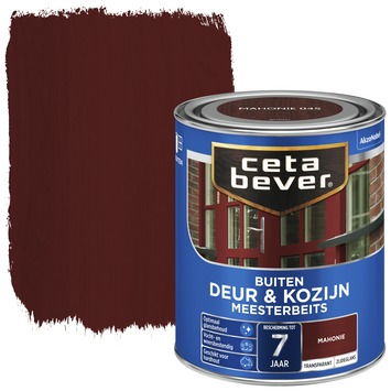 CetaBever Meesterbeits Deur & Kozijn zijdeglans transparant mahonie 750 ml