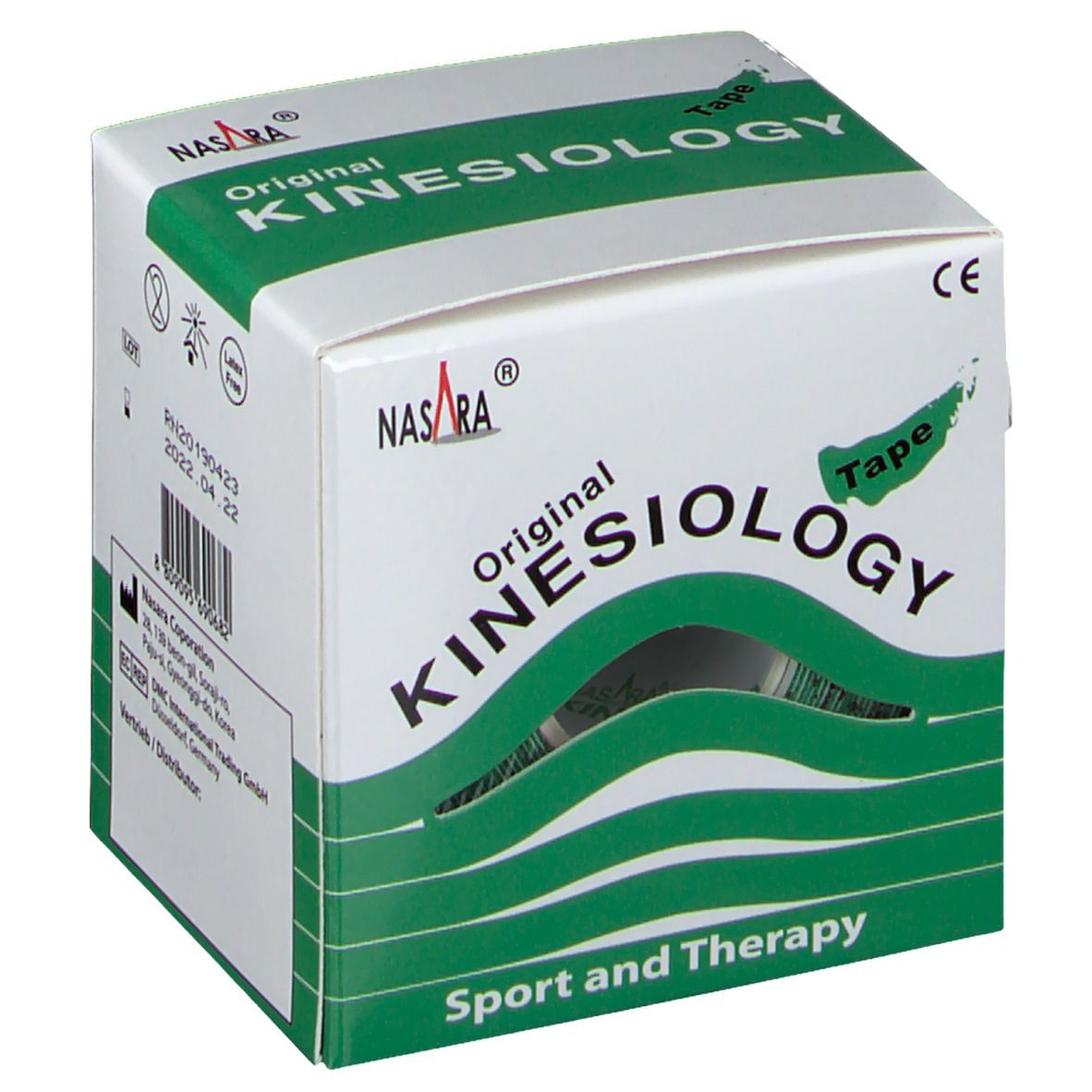 NASARA® Kinesiology-Tape classic 5 cm x 5 m Rolle Grün