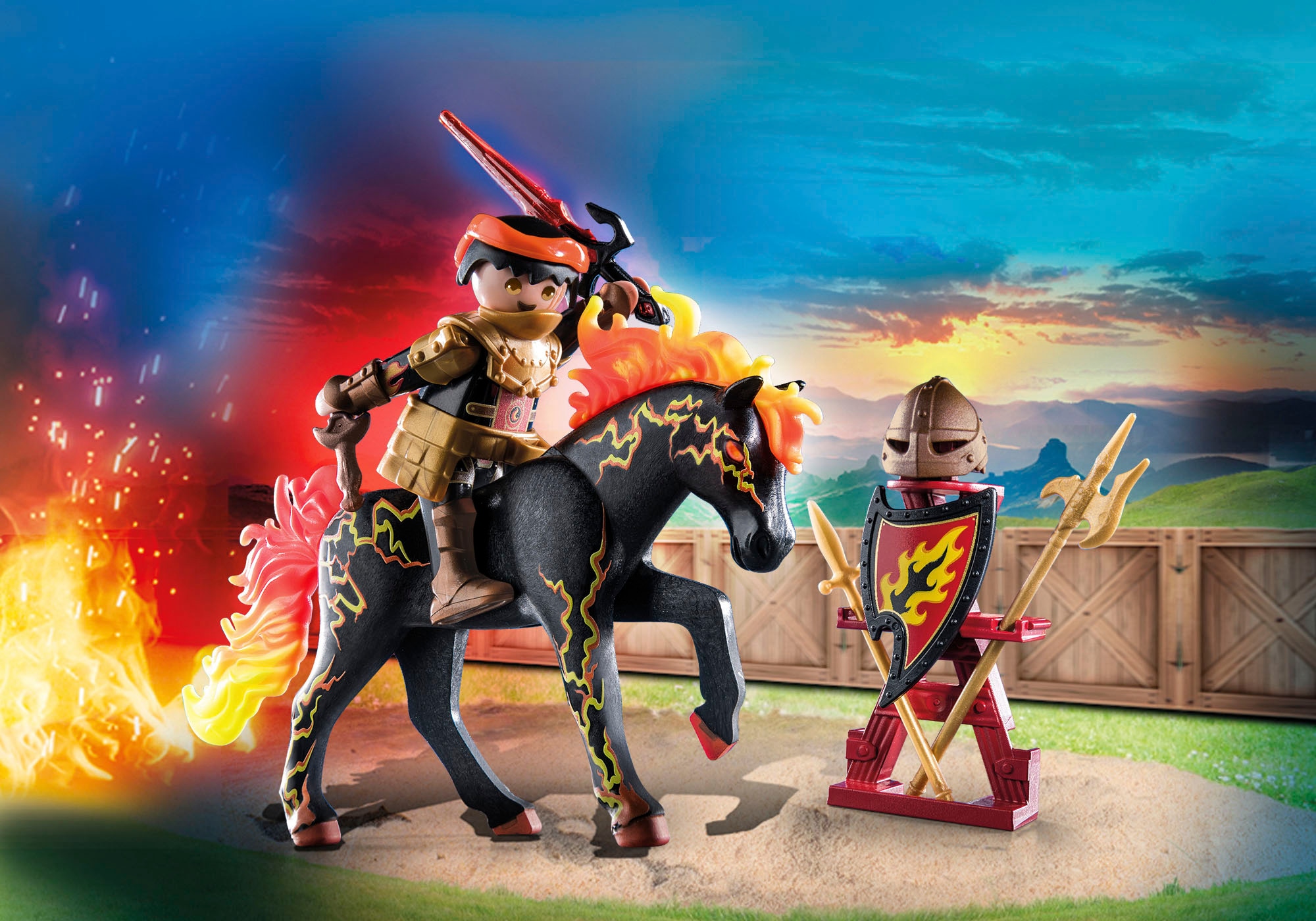 Playmobil® Konstruktions-Spielset »Burnham Raiders - Feuerritter (71213), Novelmore« Made in Europe