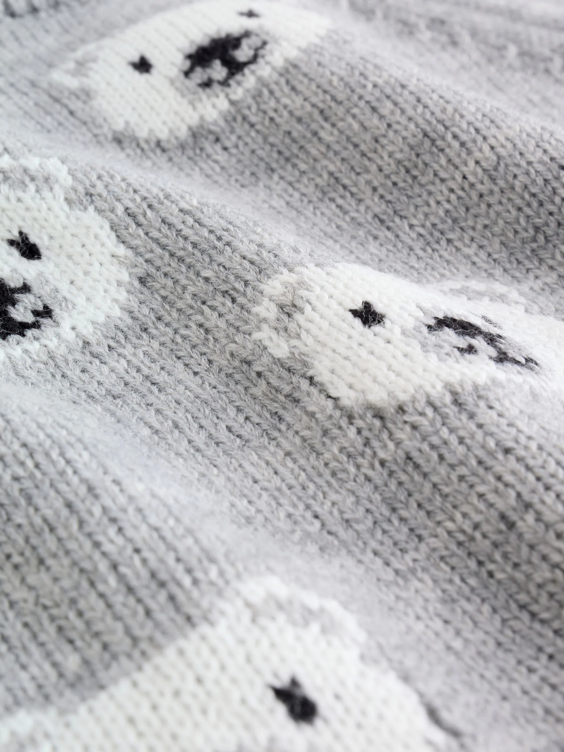 Grijze beer - Babyset van gebreide top en legging (0mnd-2jr)