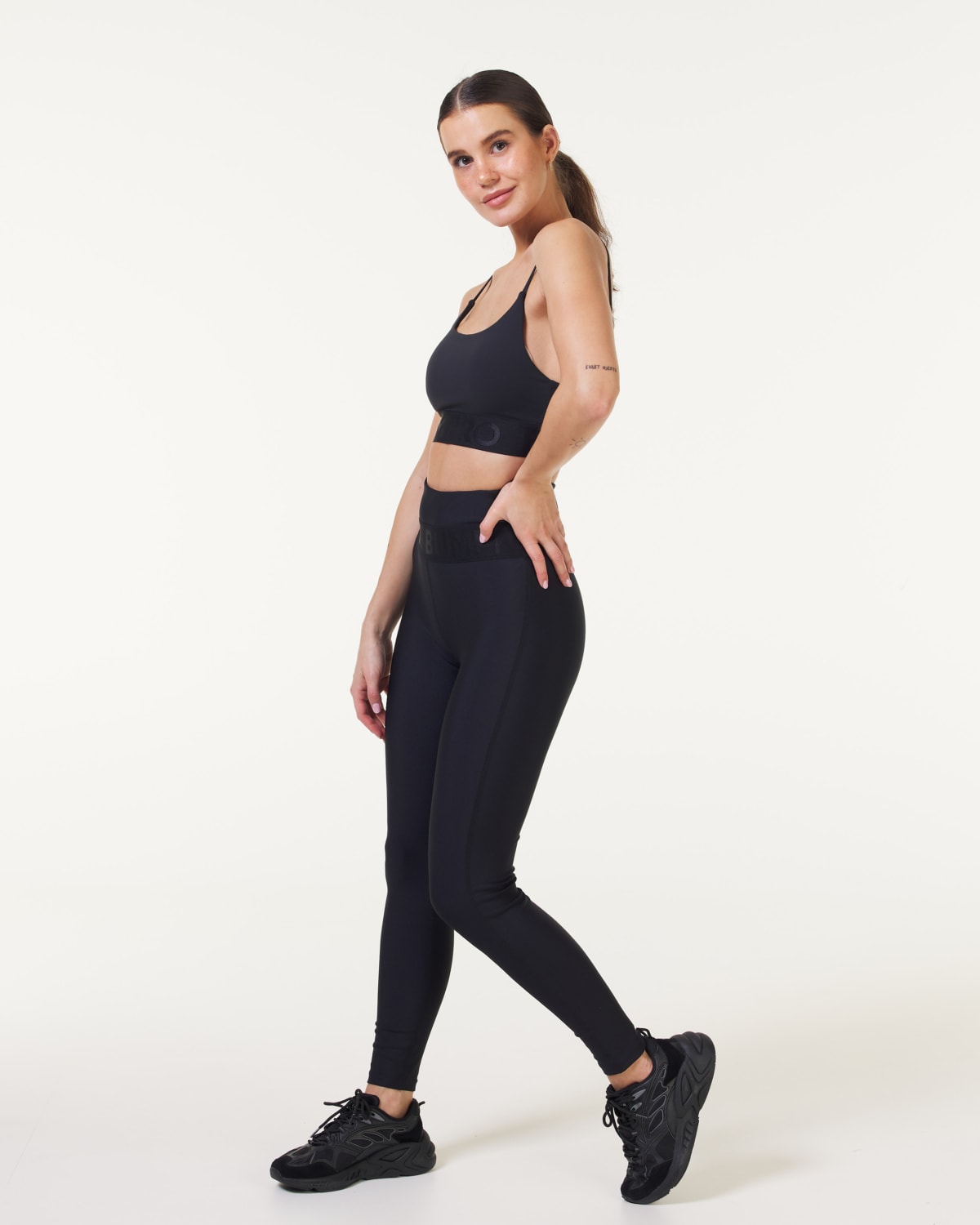 Bumpro Lively Elastic Tights Almost Black