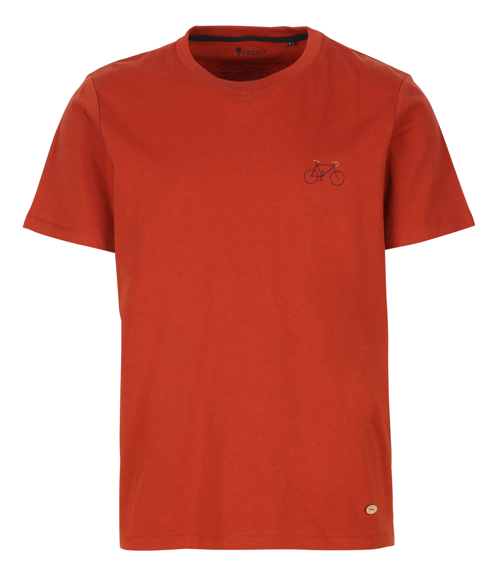 ARCY - Tee-shirt col rond en coton| Rouge