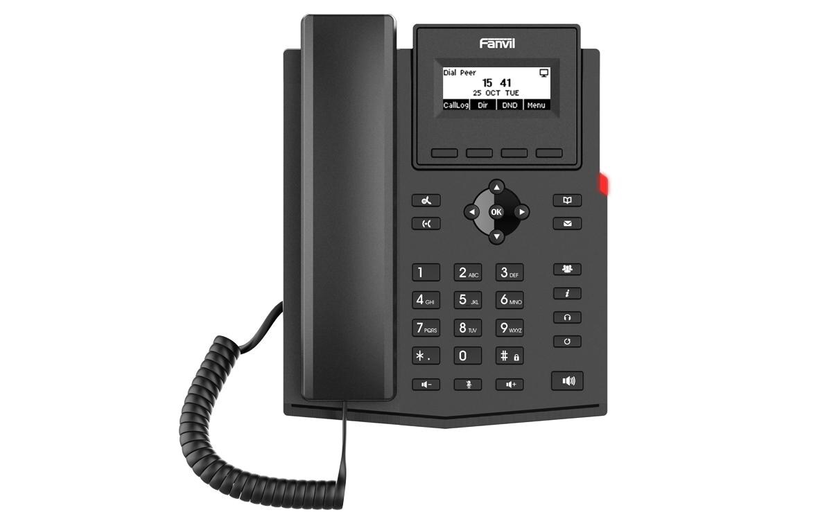 Tischtelefon X301G SchwarzX301G IP-Telefon der Einstiegsklasse