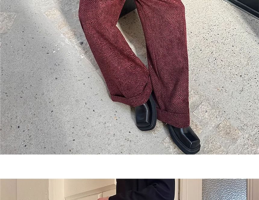 Omozando - Mid Rise Wide Leg Pants