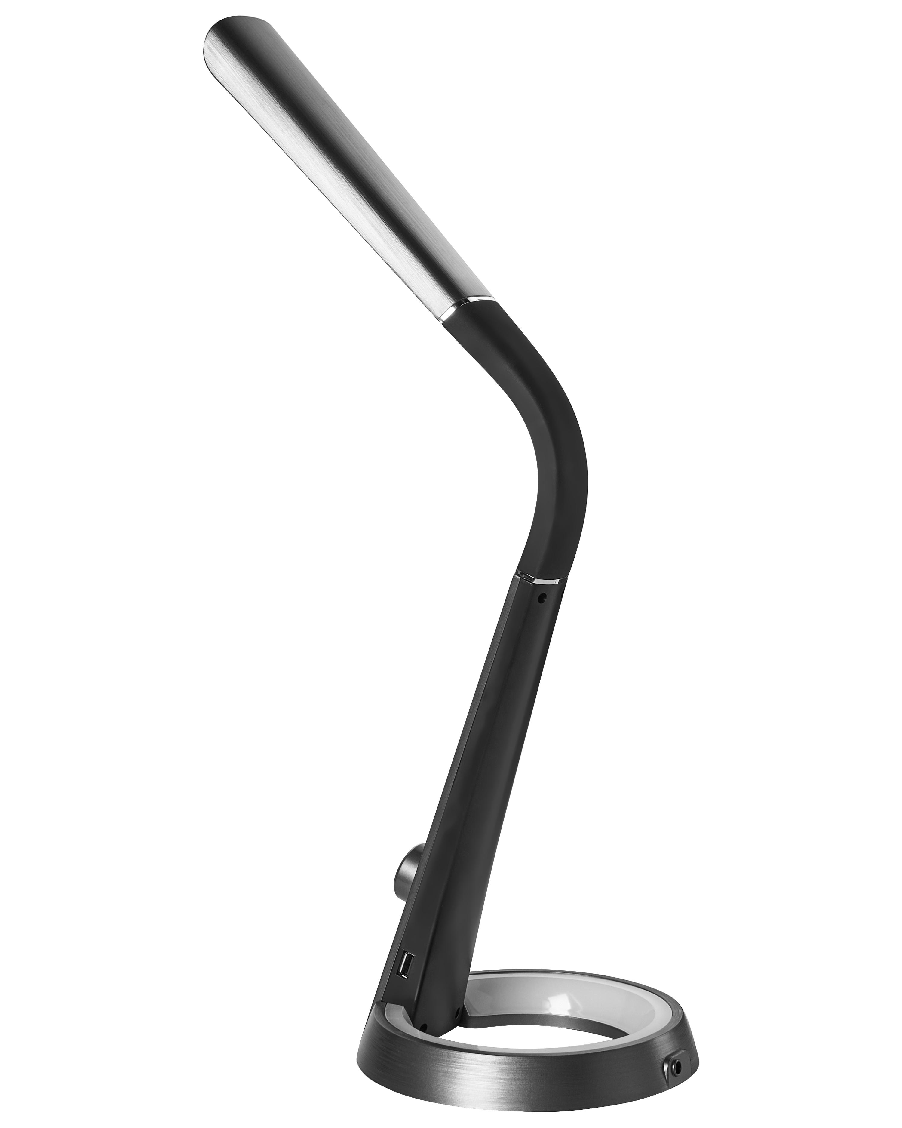 LED bureaulamp CANOPUS met USB-poort Zwart