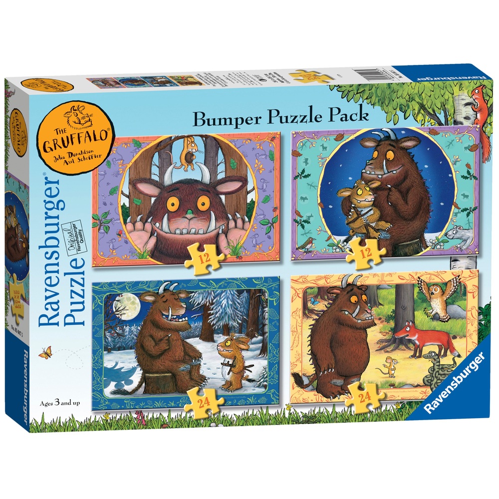 Ravensburger Der Grüffelo 4er-Packung – Großes Puzzle