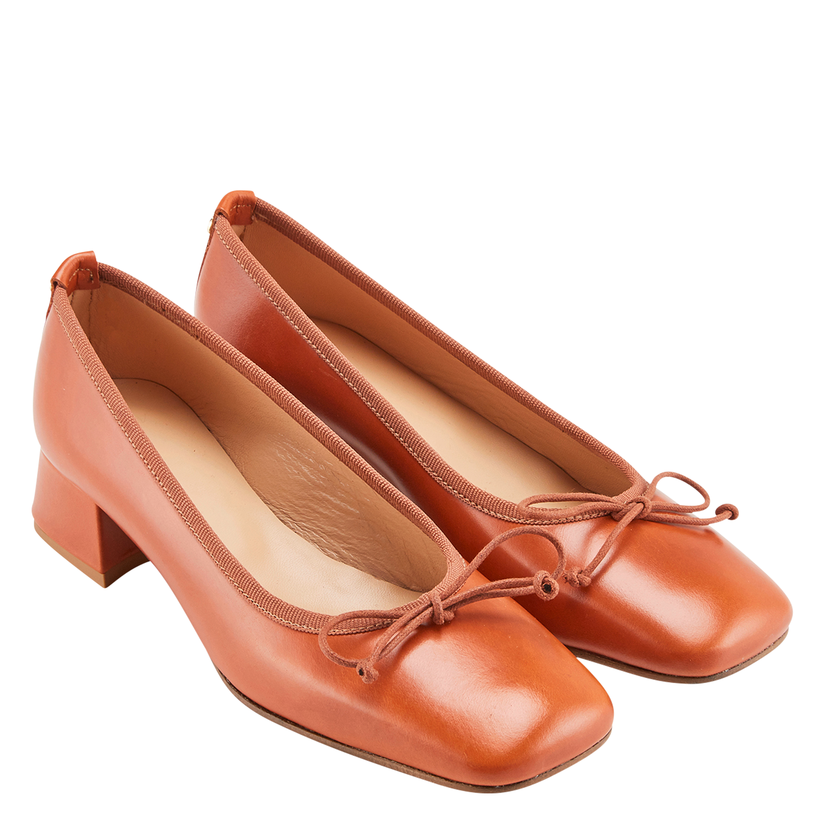 LAURA - Ballerines en cuir | Marron